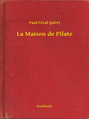 cover image of La Maison de Pilate